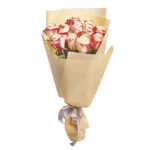 Букет из 11 кремовых роз премиум (60см)